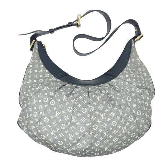 LOUIS VUITTON Vintage LV Monogram Rhapsody Shoulder Bag Cotton Blue RankAB - Picture 5 of 12